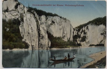 AK Donauschlucht bei Kloster Weltenburg Kelheim 1913