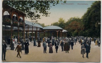 AK Bad Neuenahr Wandelhalle viele Menschen 1911