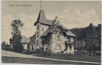 AK Hinterzarten Doktor-Haus mit Frau 1910 RAR