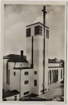 AK Foto Freudenstadt Schwarzwald Katholische Kirche 1950