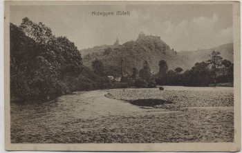 AK Nideggen Eifel Blick auf Burg 1910