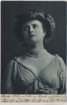 AK Frau im durchsichtigen Kleid Erotik 1902