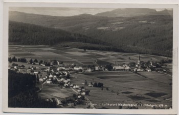 AK Foto Bischofsgrün Blick vom Schneeberg Ortsansicht 1940