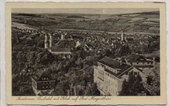 AK Foto Sanatorium Taubertal mit Blick auf Bad Mergentheim 1940