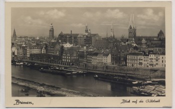 AK Foto Bremen Blick auf Altstadt 1930