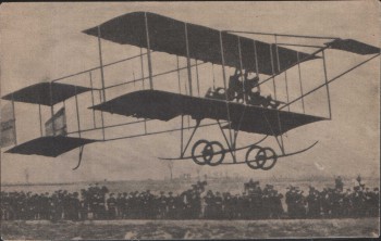 AK Flugzeug Langstreckenflug Mackenthun und Erler in Döberitz 1911 RAR