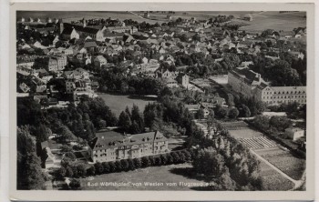 AK Foto Bad Wörishofen von Westen vom Flugzeug aus Luftbild 1940