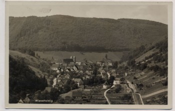 AK Foto Wiesensteig Ortsansicht 1940