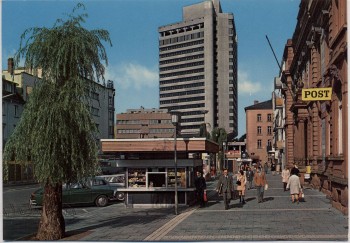 VERKAUFT !!!   AK Foto Offenbach am Main Rathaus mit Post Straßenansicht 1965