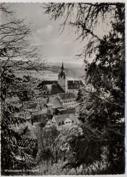AK Foto Waldenbuch b. Stuttgart Ortsansicht 1956