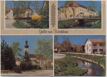 AK Mehrbild Grüße aus Kirchham Ortsansichten Niederbayern 1986
