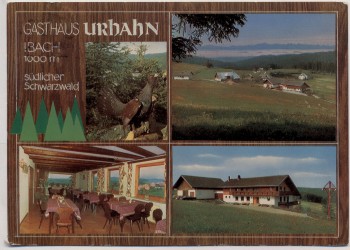 AK Ibach Gasthaus Pension Urhahn b. St. Blasien Schwarzwald 1976