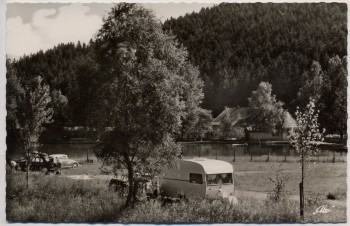 AK Foto Nesselwang im Allgäu Camping-Platz und Badesee 1960