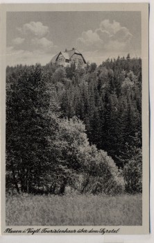 AK Plauen im Vogtland Touristenhaus über dem Syratal 1951