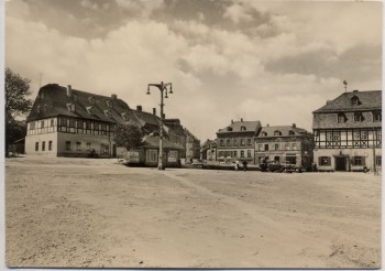 AK Foto Zwönitz im Erzgebirge Markt 1960