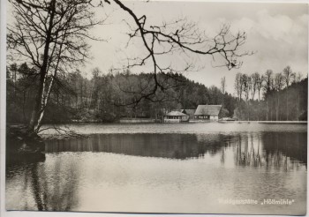 AK Foto Waldgaststätte Höllmühle im Muldental bei Penig 1972