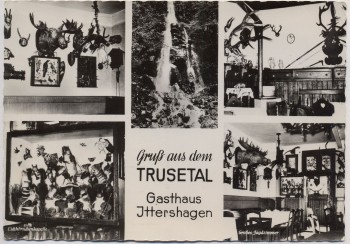 AK Foto Mehrbild Gruß aus dem Trusetal Gasthaus Ittershagen 1960