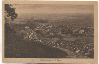 AK Wallerfangen a. d. Saar Gesamtansicht 1921