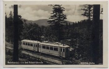 AK Foto Thüringerwaldbahn Gotha Reinhardsbrunn bei Friedrichroda Verlag Bräunlich 1929