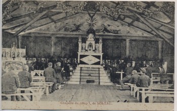 AK Soltau Kriegsgefangenen Lager Belgische Kirche 1920
