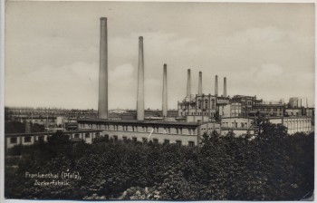 AK Foto Frankenthal (Pfalz) Zuckerfabrik 1932
