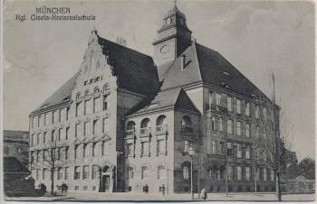AK München Kgl. Gisela-Kreisrealschule Feldpost 1914 RAR