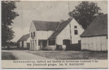 AK Seegefeld Gasthof Schwanenkrug b. Falkensee Spandau 1921 RAR
