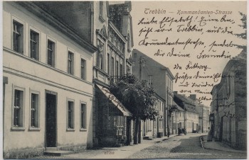 AK Trebbin Kommandanten-Strasse 1909 RAR
