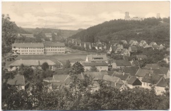 AK Eckartsberga mit Zentralschule und Eckartsburg Kr. Naumburg mit Schreibfehler 1960