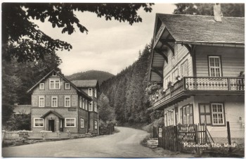 AK Mellenbach Thür. Wald Straßenansicht 1968