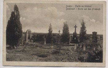 AK Josefstadt Partie auf dem Friedhof Josefov b. Jermer Jaroměř Böhmen Tschechien 1920