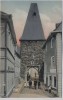 VERKAUFT !!!   AK Herrstein Uhrturm mit Menschen Fürstentum Birkenfeld 1910 RAR