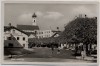 AK Foto Bad Aibling Ortsansicht mit Kirche und Geschäft Bürger 1940