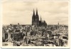 AK Köln Dom mit zerstörter Innenstadt 1951