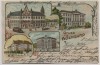 VERKAUFT !!!   Litho Gruss aus Altenburg neue Post Ministerium Seminar Technikum 1902