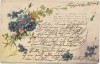 Präge-AK Blumenmotiv mit Gedicht 1903