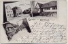 AK Gruss aus Dambach-la-Ville bei Schlettstadt Knabenschule Ober-Strasse Marktplatz Bas-Rhin Elsass Frankreich 1902 RAR