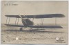 AK Foto A.E.G. Zweisitzer Flugzeug 1. WK 1915