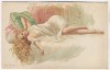 Künstler-AK Frau auf Bett liegend Busen entblößt  Serie 370 Nr. 1 Erotik 1900