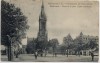 AK Mülhausen Mulhouse Friedensplatz mit Stephanskirche und Menschen Elsass Frankreich 1910