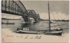 AK Nijmegen Spoorbrug Brücke mit Schiffen Gelderland Niederlande 1902