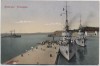 AK Makarska Blick auf Hafen mit Kriegsschiffen Dalmatien Kroatien 1930 RAR
