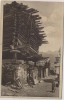 AK Chalet valaisan Hausansicht mit Menschen Wallis Schweiz 1920