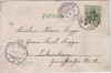 Litho Gruss aus Hermsdorf Sobięcin Waldenburg Wałbrzych Dorfstrasse Vorwärtshütte Schwesternschächte Schlesien Polen 1902 RAR