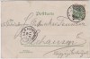 Kleeblatt-Litho Gruss aus Großbothen Gasthof Gaststube Saal Totale Grimma 1901 RAR