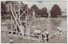 AK Foto Heilbad Heiligenstadt Schwimmbad viele Menschen Eichsfeld 1959