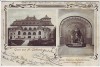 AK Gruss aus Mönchengladbach Kaiser Friedrich-Halle mit Standbild 1904