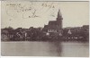 AK Waren an der Müritz Ortsansicht mit Kirche 1913