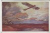 Künstler-AK Militärtaube Erkundungsflug bei den Masurischen Seen Deutscher Luftflotten-Verein 1917
