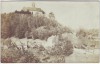 VERKAUFT !!!   AK Foto Schönfels Ortsansicht mit Burg bei Lichtentanne 1907